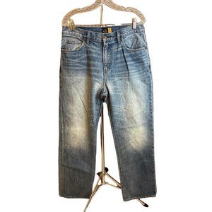 J. Crew Relaxed Denim Medium Wash Straight Leg Jeans Sz 33